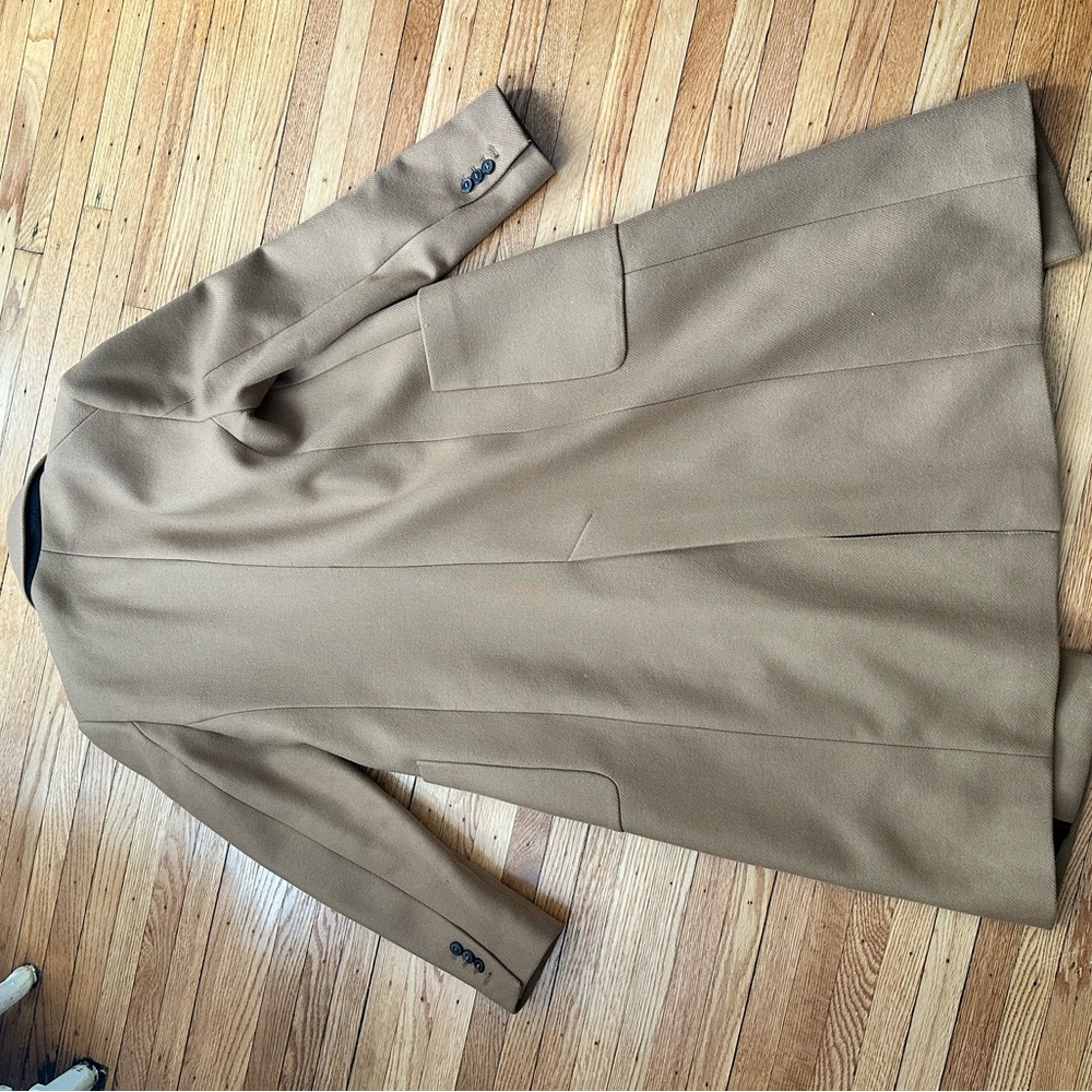 Zara Wool Blend Coat - Tan - Size M - Picture 4 of 4